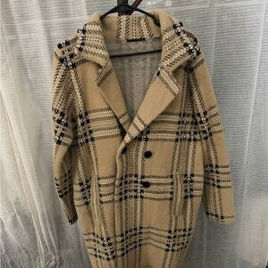 Tahari Plaid Coat